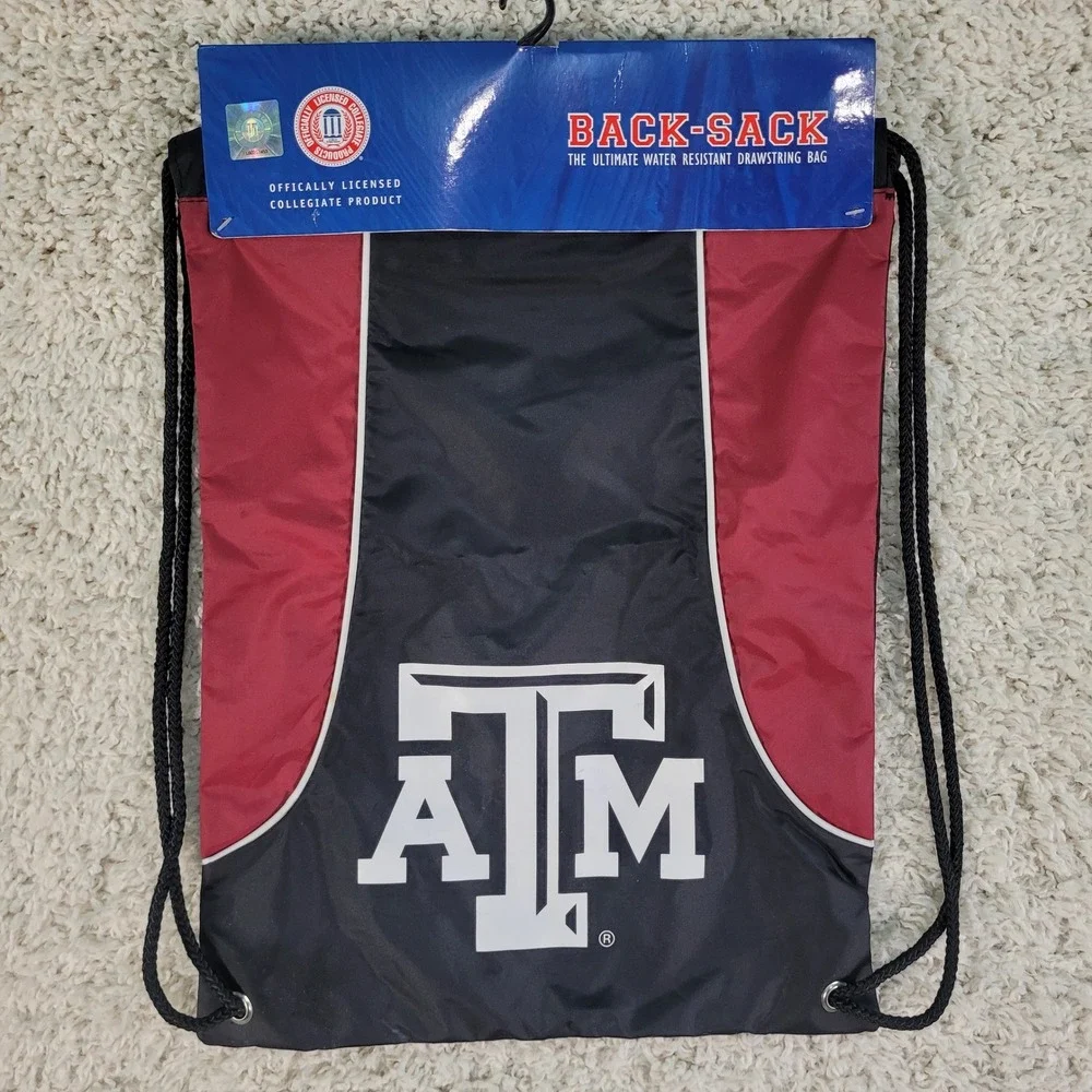 Concept One Texas‎ A&M Drawstring Bag Unisex OS Maroon NWT Cinch Sack CLTA5002